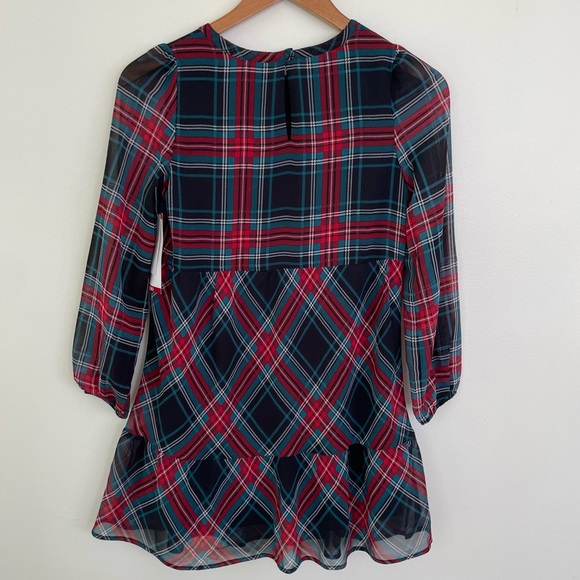 NWT Draper James Mommy Matching Holiday Dress Green Red M 7/8 Long Sleeve - Picture 3 of 8